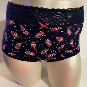 Torrid High Waist Panties Underwear Wide Lace Christmas Skulls Plus Size 5 28